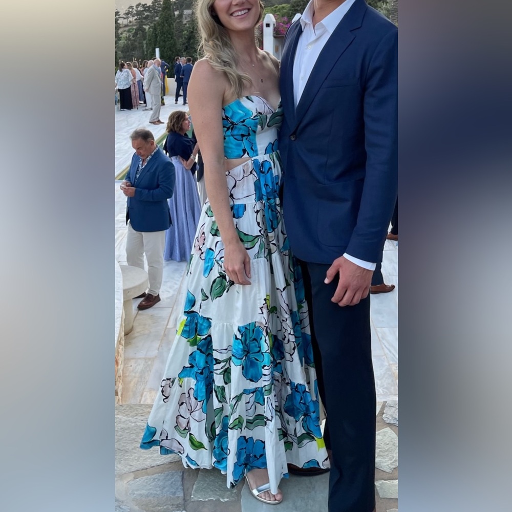 Aje Botanical Tiered Maxi Dress